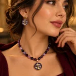 گردنبند عقیق مهر ماه