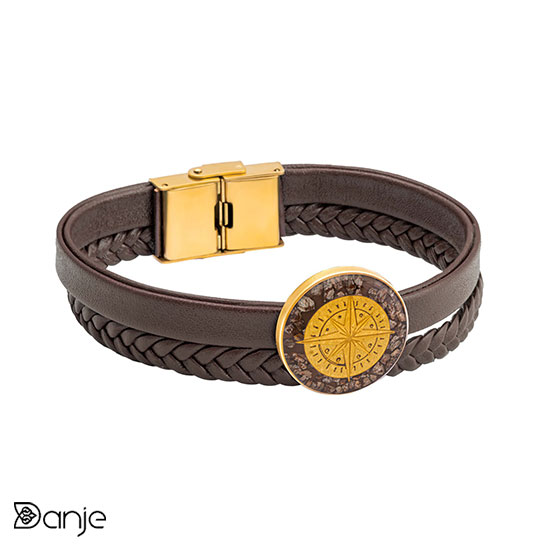 2- دستبند مردانه طلا